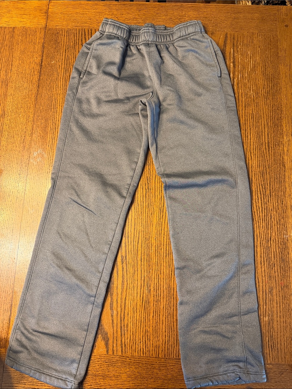 Under Armour Gray Elastic-Waist Cold Gear Sweat Pants